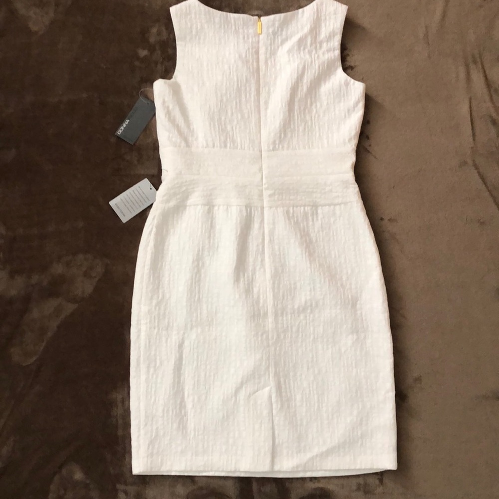 NWT Donna Ricco Sleeveless Waist Yoke Sheath Dress - Picture 5 of 8